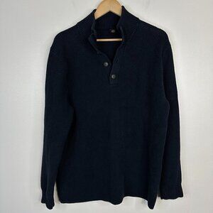 Strellson Switzerland Cyrus Pullover Knit Navy Blue Sweater Mens XL